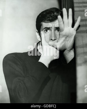 Director Alfred Hitchcock And Anthony Perkins, "Psycho" 1960. File ...