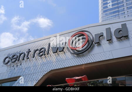 Famous CentralWorld shopping mall in Bangkok Thailand. Stock Photo