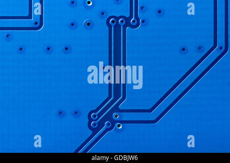 Electronic collection - close up shot of the backside computer mainboard Stock Photo