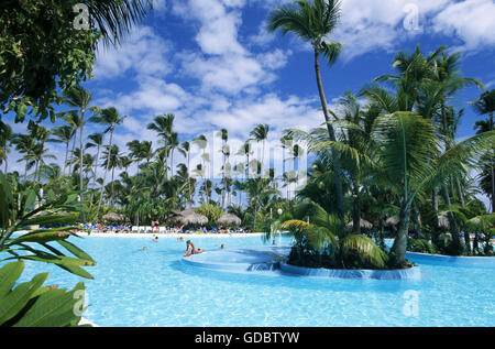 Melia Caribe Tropical Hotel in Playa Bavaro, Punta Cana, Dominican Republic, Caribbean Stock Photo