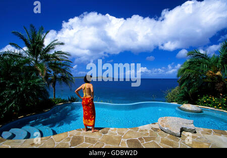 Little Dix Bay Resort on Virgin Gorda, British Virgin Islands, Caribbean Stock Photo