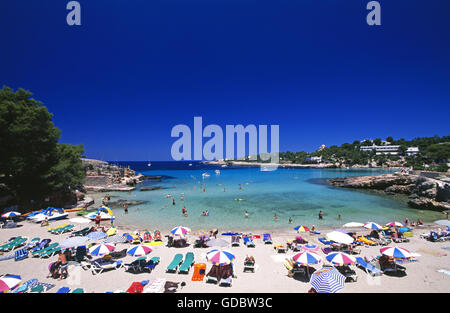 Cala Benirras, Ibiza, Balearic Islands, Spain Stock Photo