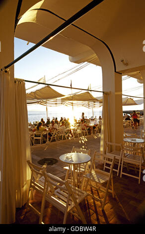 Cafe Savannah in San Antonio, Ibiza, Balearic Islands, Spain Stock Photo