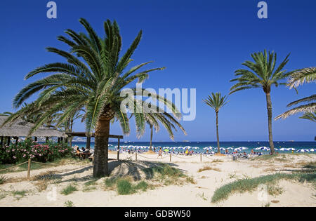 Playa d´en Bossa, Ibiza, Balearic Islands, Spain Stock Photo