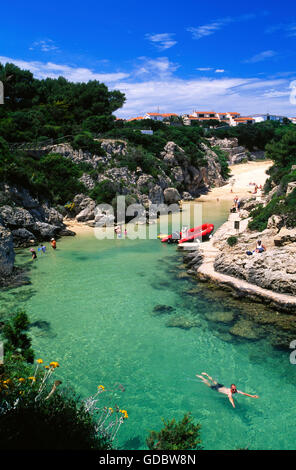 Cala Forcat, Minorca, Balearic Islands, Spain Stock Photo