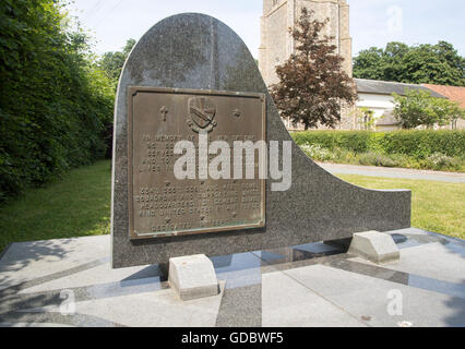 USA Air Force 95th Bomb Squadron memorial,  Horham, Suffolk, England, UK Stock Photo