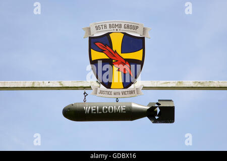 USA Air Force 95th Bomb Squadron museum, Horham, Suffolk, England, UK Stock Photo