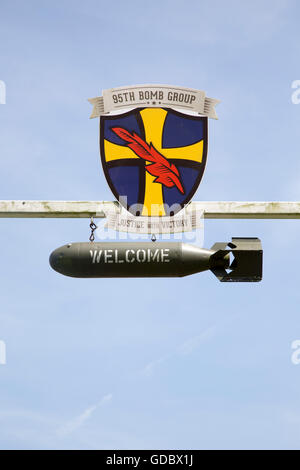 USA Air Force 95th Bomb Squadron museum, Horham, Suffolk, England, UK Stock Photo