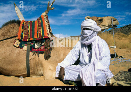 Tuareg, Sahara Desert, Libya Stock Photo