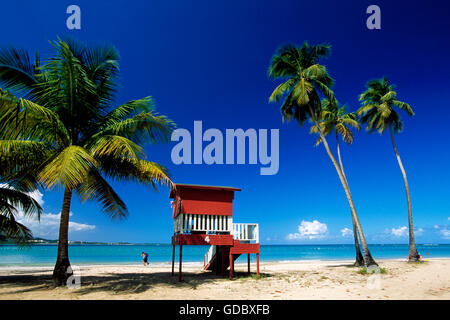 Luquillo Beach, Puerto Rico, Caribbean Stock Photo