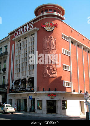 Hard Rock Cafe, Lisbon, Portugal Stock Photo