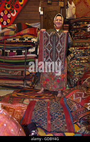 Carpet Shop, Bazar in Fethiye, Turkish Aegean Coast, Turkey Stock Photo