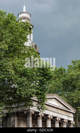 St Pancras Parish Church in Euston Road London Stock Photo