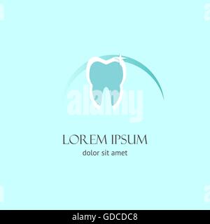 tooth dental logo design Stock Vector