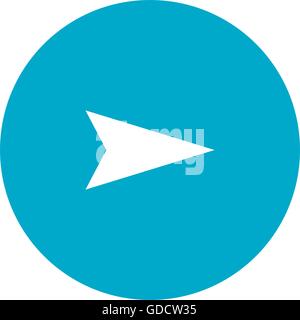arrow pointing right inside circle icon Stock Vector Image & Art - Alamy