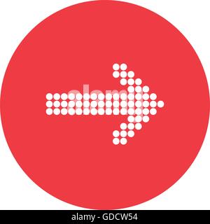 arrow pointing right inside circle icon Stock Vector Image & Art - Alamy