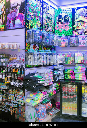 Addictions Store Psychedelic Colours in A Recreational Drug Shop Amsterdam Holland Stock ...