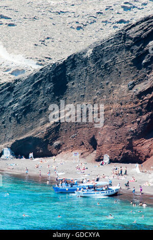 Red Beach, Santorini, Greece Stock Photo