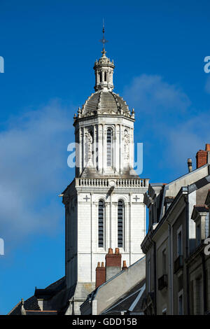 Europe, France, Maine et Loire, Angers, Trinity Church Stock Photo