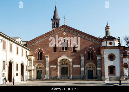 Italy, Lombardy, Milan, Sant'Eustorgio church Stock Photo