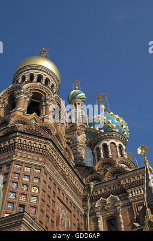 Decorated domes of the Church on the Spilled Blood, St Petersburg, Russia Stock Photo Alamy