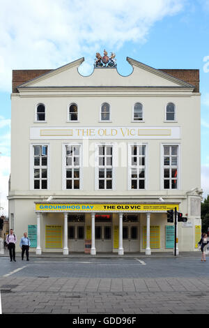 The Old Vic theatre in London, England. Stock Photo