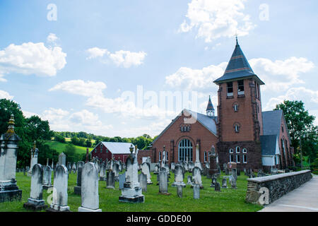 Church In Glen Rock, Pennsylvania Stock Photo