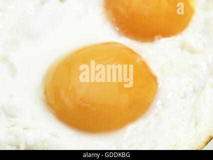 Fried Eggs, Sunny Side Up Stock Photo