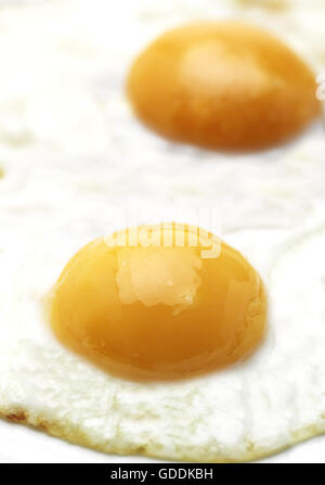 Fried Eggs, Sunny Side Up Stock Photo