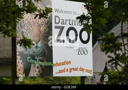 Sparkwell, Devon, UK. 16th July 2016. The entrance to Dartmoor Zoo. The dream wedding reception of Max Weeks and Charlie-Jane Swain, at Dartmoor Zoo in Sparkwell, Devon, UK. had been cancelled until a few days ago because of the recent escape of Flaviu a two-year-old male Carpathian Lynx. Concerns over safety at the zoo, and noise which might scare Flaviu, prompted the cancellation but it was decided at the 'eleventh hour' that the reception would go ahead today with increased security staff and noise levels kept down to a minimum. Credit:  Graham M. Lawrence/Alamy Live News. Stock Photo