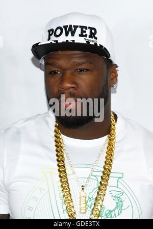 Las Vegas, NV, USA. 15th July, 2016. 50 Cent, Curtis Jackson at arrivals for 50 Cent Celebrates 41st Birthday and Season Three Premiere of STARZ's POWER, Drai's Nightclub at The Cromwell, Las Vegas, NV July 15, 2016. Credit:  James Atoa/Everett Collection/Alamy Live News Stock Photo