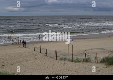 Piaski, Poland 16th, July 2016 Border between Poland and Russian Federation in Piaski (Krynica Morska). After suspending  local border traffic with Russia on the 1st, July, Polish Border Guard officers often patrol the border strip on the border with the Kaliningrad Oblast (Russia).  Suspension of small border traffic is due to the past NATO summit, as well as the events related to the World Youth Day in Krakow. Credit:  Michal Fludra/Alamy Live News Stock Photo