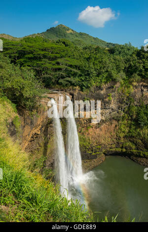 USA,Vereinigte Staaten,Amerika,Hawaii,Kauai,Wailua Falls Stock Photo
