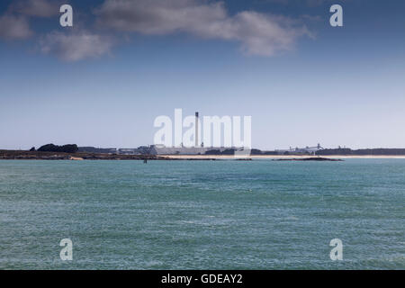 The aluminum smelter at Bluff, New Zealand Stock Photo