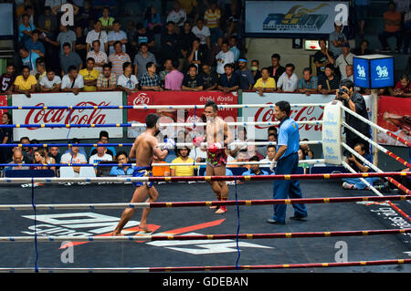 Thai boxing, Bangkok, Thailand. Stock Photo