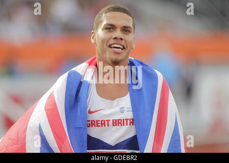 Amsterdam, Netherlands July 10, 2016 Elliot Giles 3rd 800m to Amsterdam europe championship Stock Photo