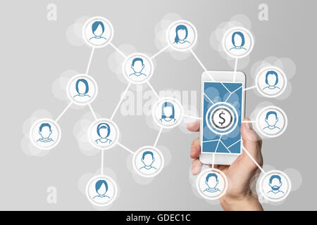 Monetization from digital business models around IOT Stock Photo