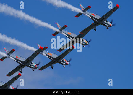 Orlik Aerobatic Team of the Polish Air Force at RAF Fairford RIAT Stock Photo