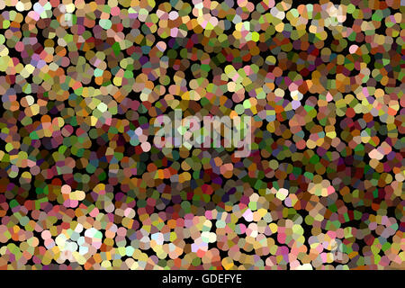 Colourful spark and glow colourful shining bokeh light in golden colour tone for abstract background Stock Photo