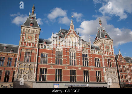 Ceentral - Central Railway Station; Amsterdam; Holland Stock Photo