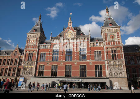 Ceentral - Central Railway Station; Amsterdam; Holland, Netherlands Stock Photo