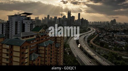 City skyline, Kuala Lumpur, Malaysia Stock Photo