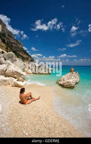 Cala Goloritze, Golfo di Orosei, Parco Nazionale del Gennargentu e Golfo di Goloritze, Sardinia, Italy Stock Photo