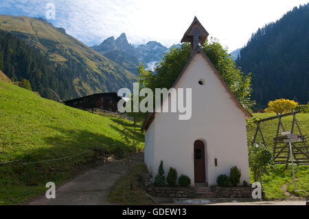 Chapel near Oberstdorf, Allgaeu, Bavaria, Germany Stock Photo
