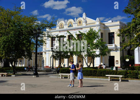 Teatro Tomas Terry, Parque Jose Marti, Cienfuegos, Cuba Stock Photo