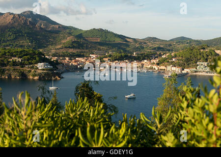 Europe, Italy, Tuscany, Island Elba, Porto Azzurro Stock Photo