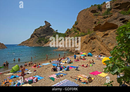 The Calanque de Figuerolles, La Ciotat, Bouches du Rhone, Cote d'Azur, France Stock Photo