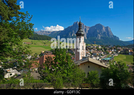 Kastelruth, Castelrotto, Alpe di Siusi, South Tyrol, Italy Stock Photo