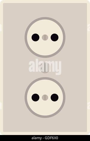 power outlet icon Stock Vector