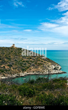 Beach of Vieste, National Park of Gargano, Foggia, Apulia, Italy, Europe Stock Photo